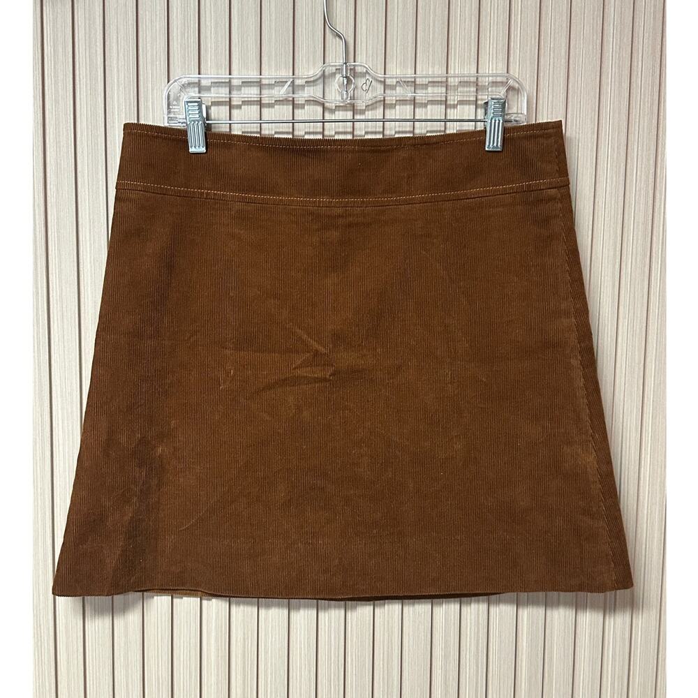 J.Crew Corduroy A-Line Mini Skirt Brown Size 1